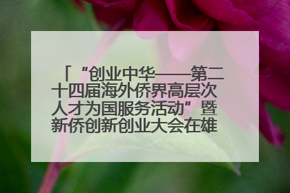 “创业中华——第二十四届海外侨界高层次人才为国服务活动”暨新侨创新创业大会在雄安新区开幕